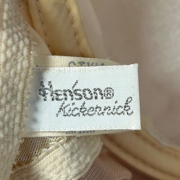 Vintage Henson Kickernick Teddy Romper Peach Satin Lace 1970s Lingerie Bridal - Picture 9 of 9